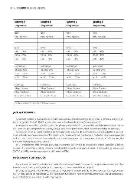 el ambiente psicosocial de trabajo y la salud - CCOO de Catalunya