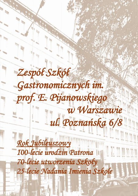 ZespÃ³Å SzkÃ³Å Gastronomicznych im. prof. E. Pijanowskiego w ...