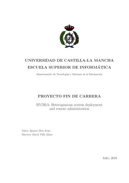 UNIVERSIDAD DE CASTILLA-LA MANCHA ... - Grupo ARCO
