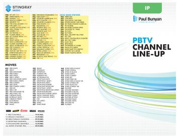 Channel Guide IP.indd - Paul Bunyan Communications