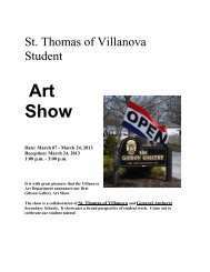 St. Thomas of Villanova Art Show at the Gibson Gallery