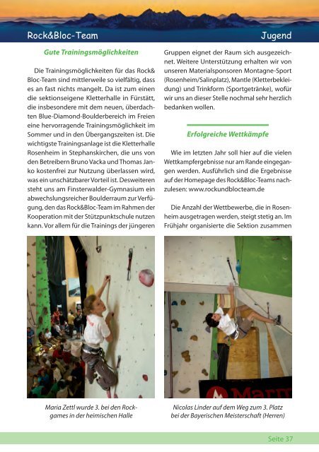 Jahresbericht 2009/2010 - Sektion Rosenheim