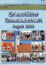 Gemeindeblatt August 2009 - Griesstätt