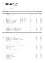 Miet-Preisliste 09/ 2012 - Schallwerk Audio