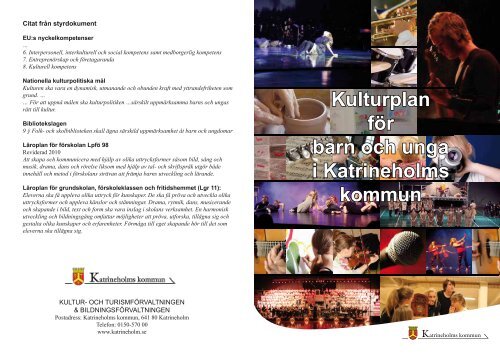 Kulturplan för barn och unga i Katrineholms kommun