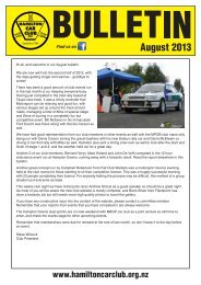 Hamilton Car Club Bulletin â August 2013