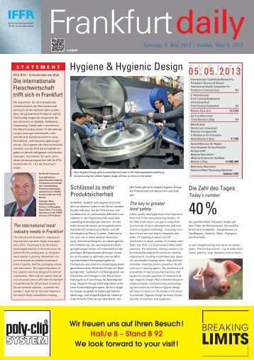 Hygiene & Hygienic Design - Frankfurt Daily