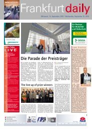 Die Parade der PreistrÃ¤ger - Frankfurt Daily