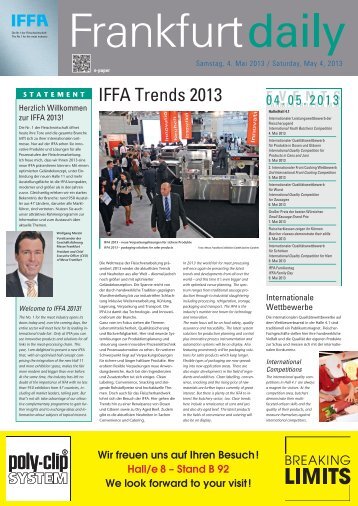 IFFA Trends 2013 - Frankfurt Daily