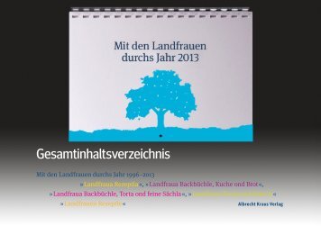 Gesamtinhalt - Mit den Landfrauen durchs Jahr