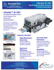 AssureTec ID-1501 - TransTech Systems