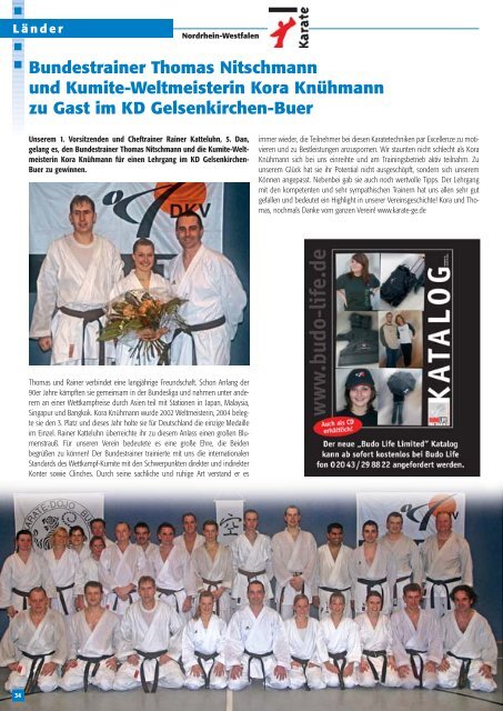 DKV Magazine - Chronik des deutschen Karateverbandes