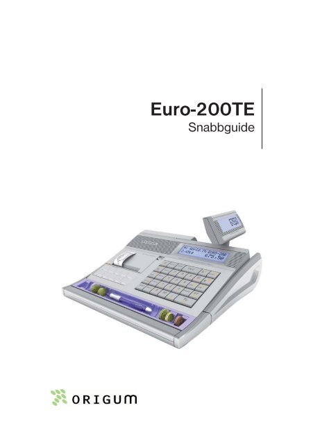 SnabbGuide Elcom Euro-200TE - Origum.se