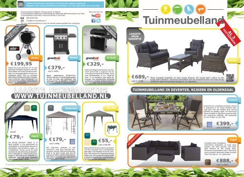 laagste prijsgarantie! www.tuinmeubelland.nl