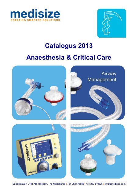 Catalogus 2013 Anaesthesia & Critical Care - Medisize