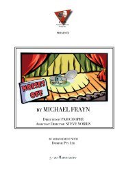 by MICHAEL FRAYN - Sunnybank Theatre Group