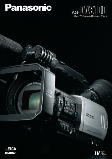 Mini-Dv Camera/Recorder (PAL) - Cinematography Mailing List