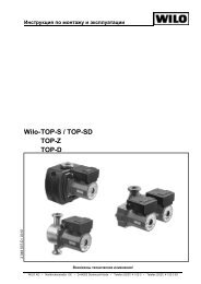 Wilo- TOP-S / TOP-SD TOP-Z TOP-D