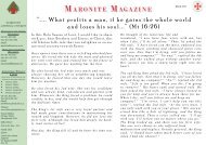 MARONITE MAGAZINE