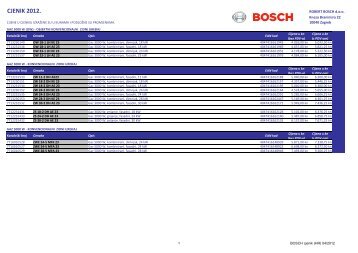 Bosch cjenik 2012 - Termobek