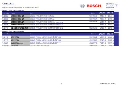 Bosch cjenik 2012 - Termobek