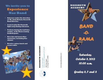 BAND -O- RAMA - Nazareth Academy