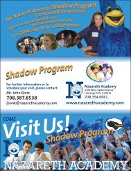 Shadow Program Shadow Program - Nazareth Academy