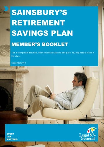 Sainsbury's Retirement Saving Plan Member's Booklet - Sainsburys ...