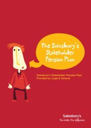 36my Sainsburys Pensions