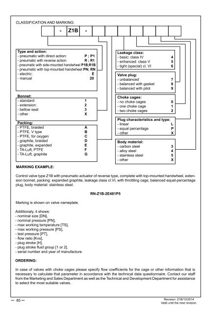 Product catalogue: Automatic control and heat ... - Polna S.A.