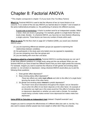 Chapter 8: Factorial ANOVA - Heather Lench, Ph.D.