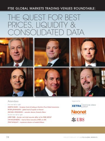 the quest for best prices, liquidity & consolidated data - Neonet