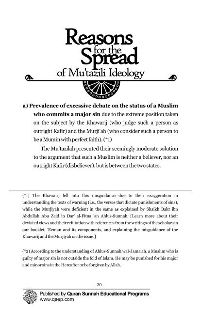 A critical analysis of the Modernists and the Hadeeth ... - Islam House