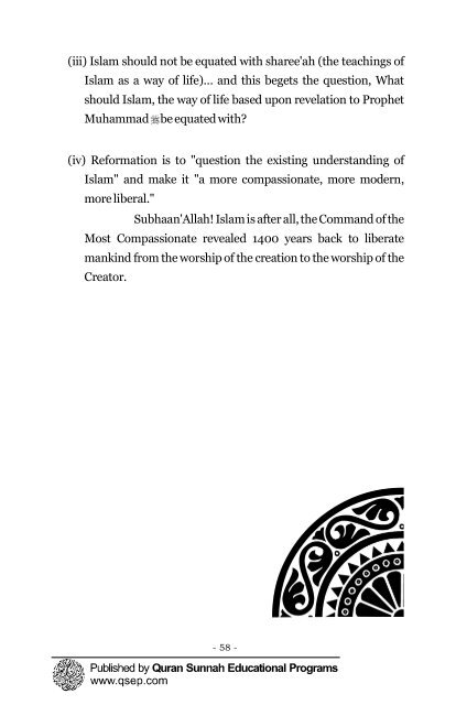 A critical analysis of the Modernists and the Hadeeth ... - Islam House