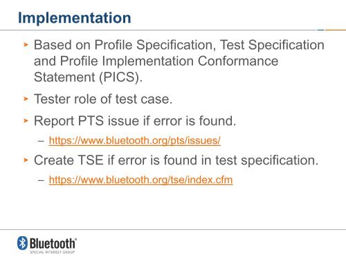 Bluetooth Interoperability & Testing