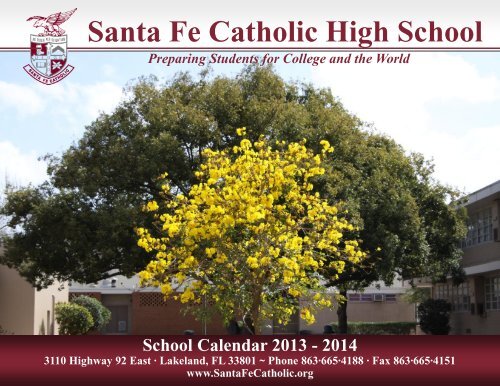 School Calendar 2013-2014 â Printable Version - Santa Fe Catholic ...
