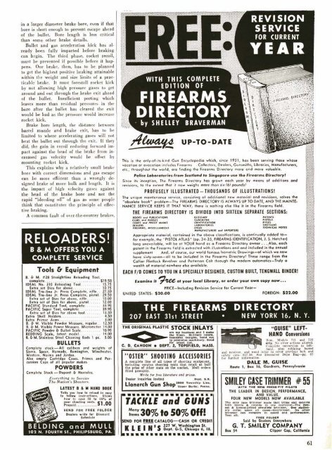 GUNS Magazine May 1956 - Jeffersonian