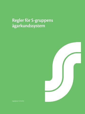 Regler fÃ¶r S-gruppens Ã¤garkundssystem - S-kanava