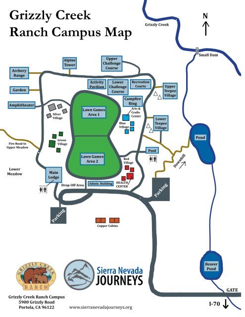 Grizzly Creek Ranch Campus Map - Sierra Health Foundation