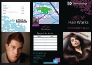 the Hair Works leaflet - Bexley College