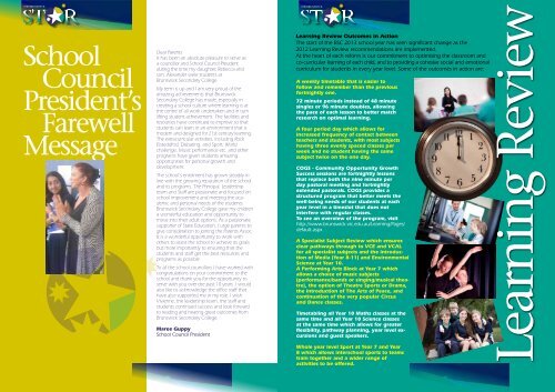 In this Issue - Brunswick Secondary College