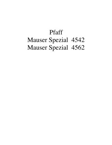 Parts book for Mauser Spezial 4542 4562