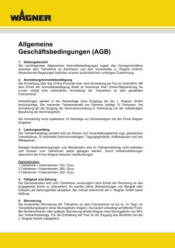 Allgemeine GeschÃ¤ftsbedingungen (AGB)