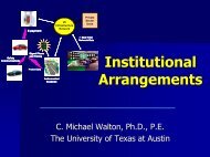 Institutional Arrangements