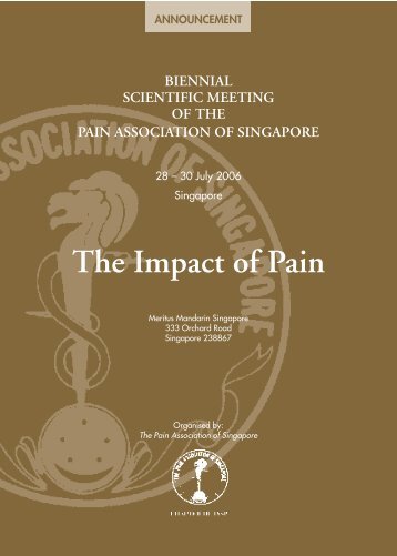The Impact of Pain - The Pain Association of Singapore