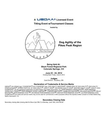 Dog Agility of the Pikes Peak Region - USDAA