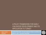 A Policy Framework for Early Childhood Development