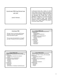 Cytochrome P450 Drug Interactions Cytochrome P450 1A2 ...