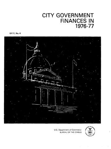 CITY GOVERNMENT FiNANCES IN 1976-77
