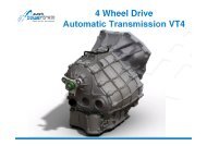 4 Wheel Drive Automatic Transmission VT4 - Punch Powertrain